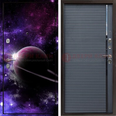 Металлическая дверь с фотопечатью Сатурна ДФ-20 в Сосновый Бор