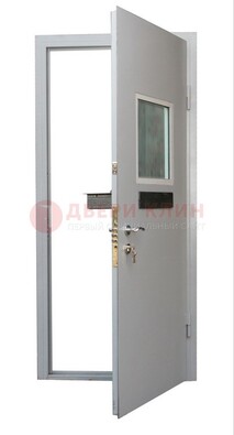 Белая металлическая дверь в кассу ДКС-1 в Сосновый Бор