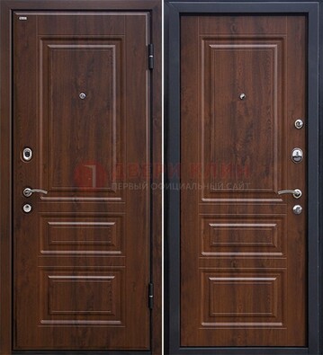 Темная металлическая дверь с МДФ ДМ-140 в Сосновый Бор