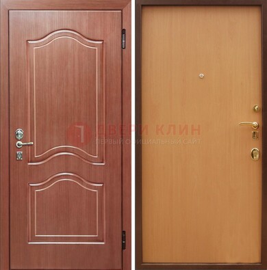 Входная дверь отделанная МДФ и ламинатом внутри ДМ-159 в Сосновый Бор