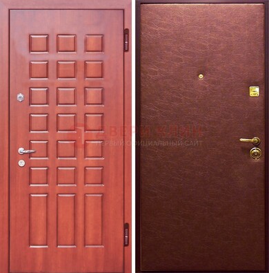 Входная дверь с МДФ и винилискожей ДМ-178 для офиса в Сосновый Бор