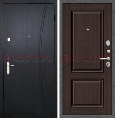 Темная стальная дверь с МДФ панелями ДМ-362 в Сосновый Бор