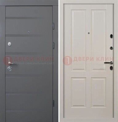 Квартирная железная дверь с МДФ панелями ДМ-423 в Сосновый Бор