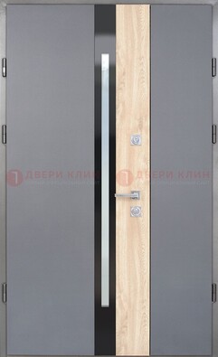 Полуторная металлическая дверь с МДФ ДМ-503 в Сосновый Бор