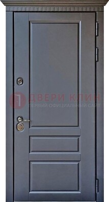 Тёмная входная дверь для коттеджа с МДФ ДМ-528 в Сосновый Бор