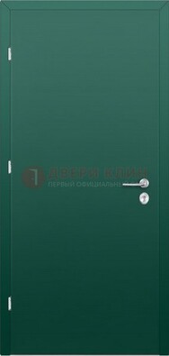 Зеленая стальная дверь с нитроэмалью ДН-6 в Сосновый Бор
