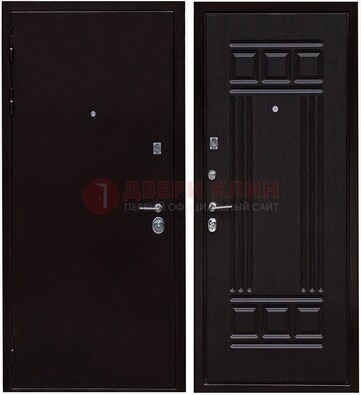 Темная стальная дверь с порошковым напылением ДП-140 в Сосновый Бор