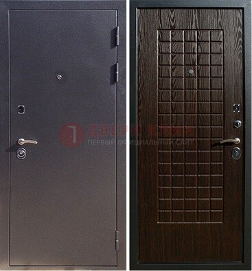 Серая металлическая дверь с порошковым напылением ДП-153 в Сосновый Бор