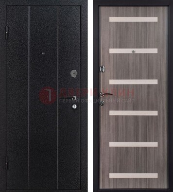 Черная стальная дверь с порошковым окрасом ДП-199 в Сосновый Бор