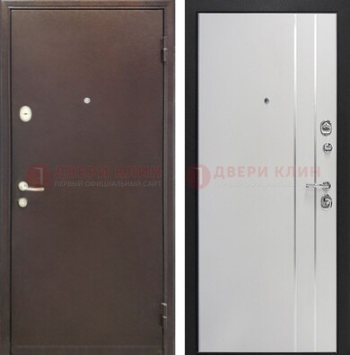 Входная дверь с порошковым покрытием с МДФ с молдингами ДП-232 в Сосновый Бор