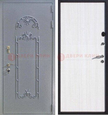 Черная входная дверь с порошковым покрытием ДП-67 Кириши