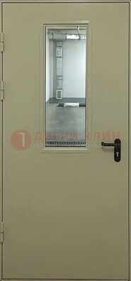 Светлая противопожарная дверь со стеклом ДПП-19 в Сосновый Бор