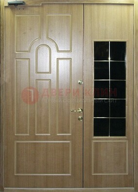 Входная дверь Дверь со вставками из черного стекла ДПР-42 в Сосновый Бор