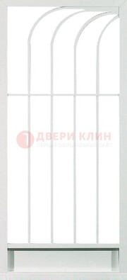 Белая металлическая решетчатая дверь ДР-17 в Сосновый Бор
