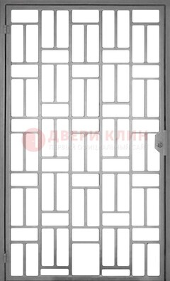 Металлическая решетчатая дверь в сером цвете ДР-23 в Сосновый Бор