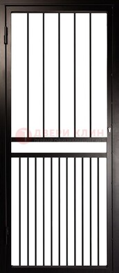 Коричневая одностворчатая железная решетчатая дверь ДР-24 в Сосновый Бор