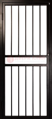 Темная стальная решетчатая дверь для дома ДР-45 в Сосновый Бор