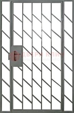 Металлическая решетчатая дверь с фрамугами ДР-48 в Сосновый Бор