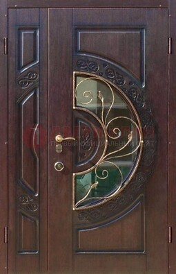 Полуторная железная дверь Винорит в классическом стиле ДСК-272 в Сосновый Бор