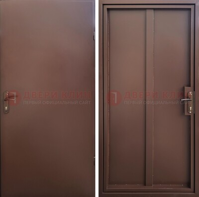 Техническая дверь с порошковым покрытием медный антик с двух сторон ДП-253 в Сосновый Бор