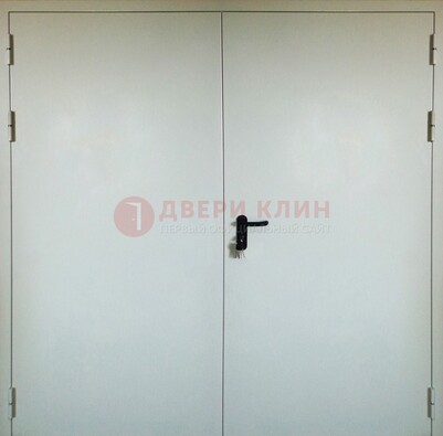 Белая металлическая противопожарная дверь ДТ-8 в Сосновый Бор