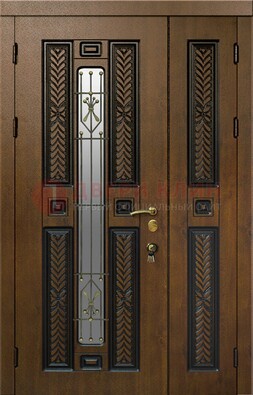 Полуторная входная дверь с виноритом ДВТ-169 в Сосновый Бор