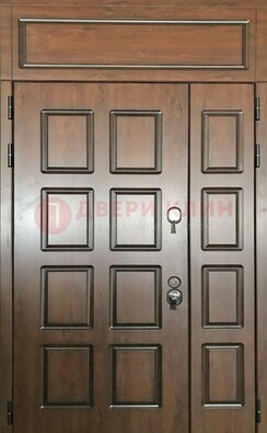 Уличная полуторная дверь с виноритом ДВТ-190 в Сосновый Бор