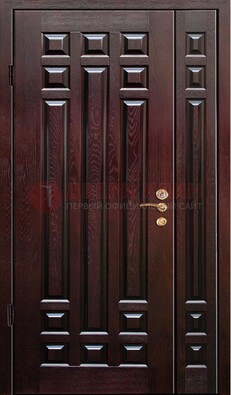 Коричневая металлическая дверь с виноритом ДВТ-20 в Сосновый Бор