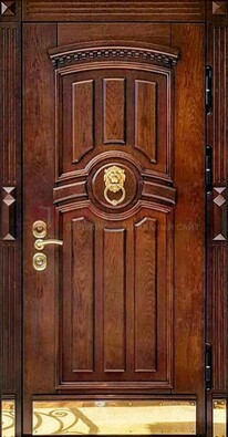 Входная дверь с виноритом в коричневом цвете ДВТ-236 в Сосновый Бор