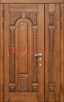 Полуторная железная дверь винорит для дома ДВТ-252 в Сосновый Бор