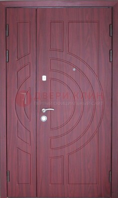 Красная железная дверь с виноритом ДВТ-3 в Сосновый Бор